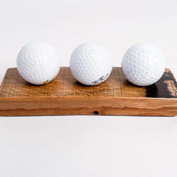 Bourbon Barrel 3 Golf Ball Display