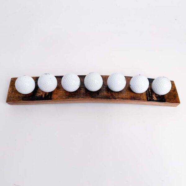 Bourbon Barrel 7 Golf Ball Display