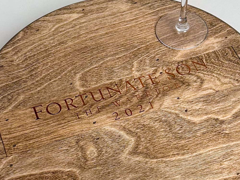 16" Fortunate Son Crate Lazy Susan -Provincial stain - Image 6