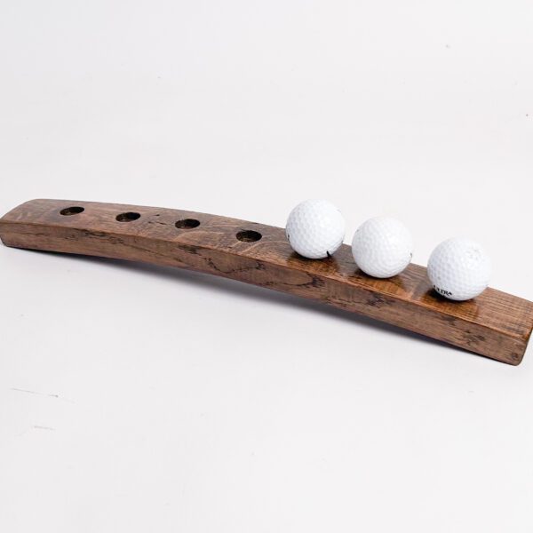 7 Golf Ball Display -Red Mahogany