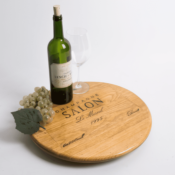 Champagne Salon Crate Lazy Susan, 16"