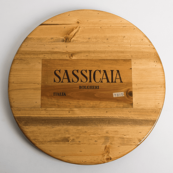 Large Sassicaia Wine Crate Lazy Susan
