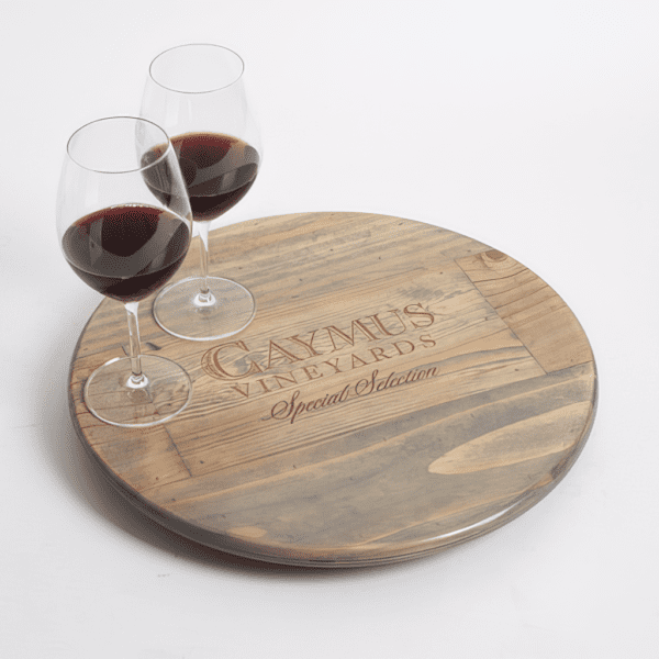 Caymus Crate Lazy Susan Weathered Gray