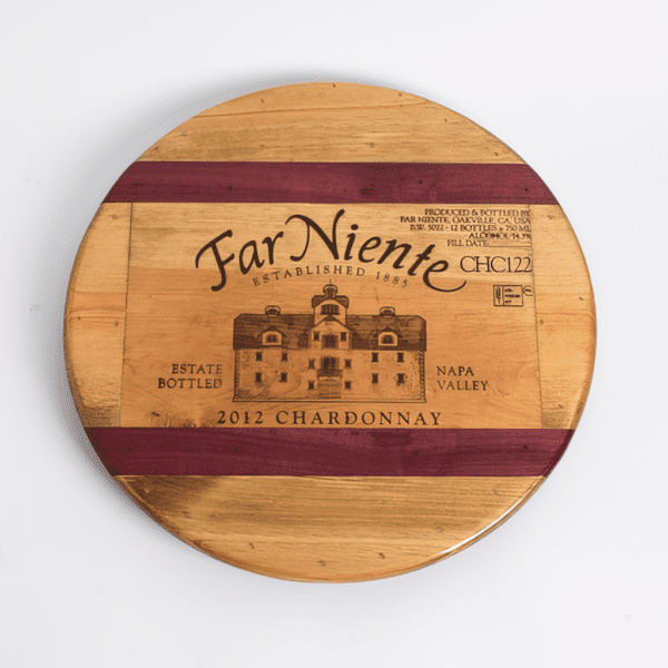 Far Niente Crate Lazy Susan with Inlay