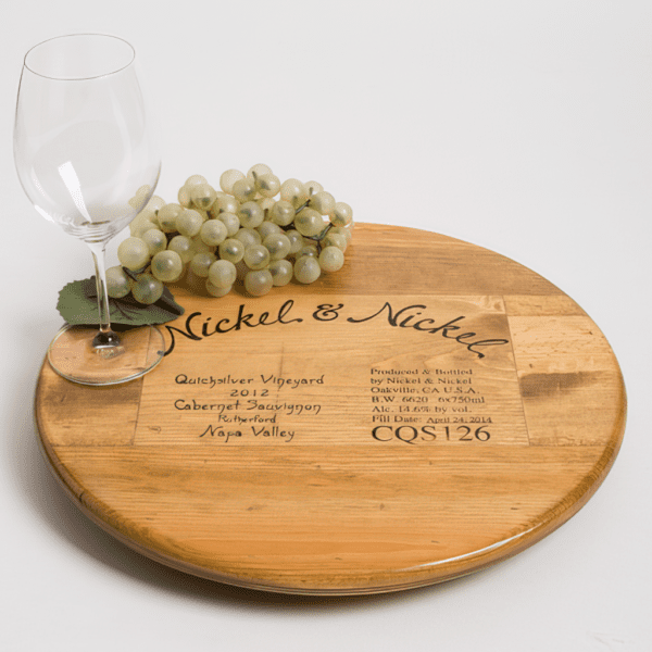 Nickel & Nickel Crate Lazy Susan -Vineyard Detail