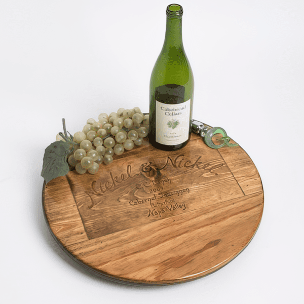 Nickel & Nickel Crate Lazy Susan -Dark Stain