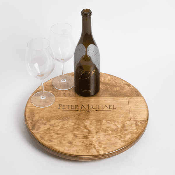 Peter Michael Wine Crate Lazy Susan