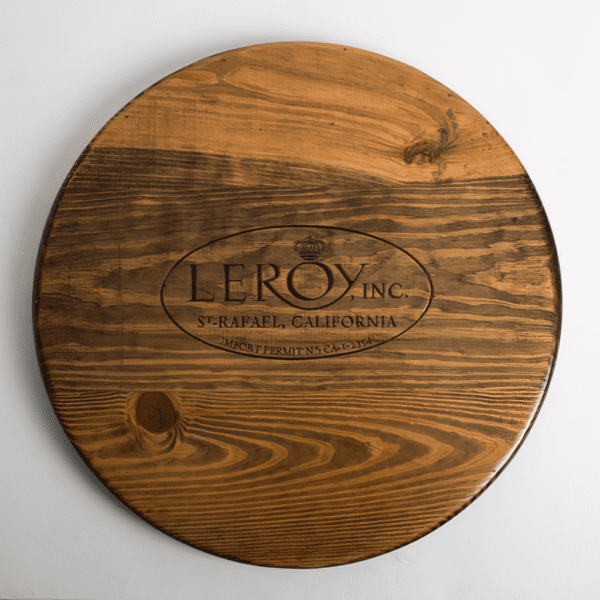 Large Leroy Crate Lazy Susan -Provincial Stain
