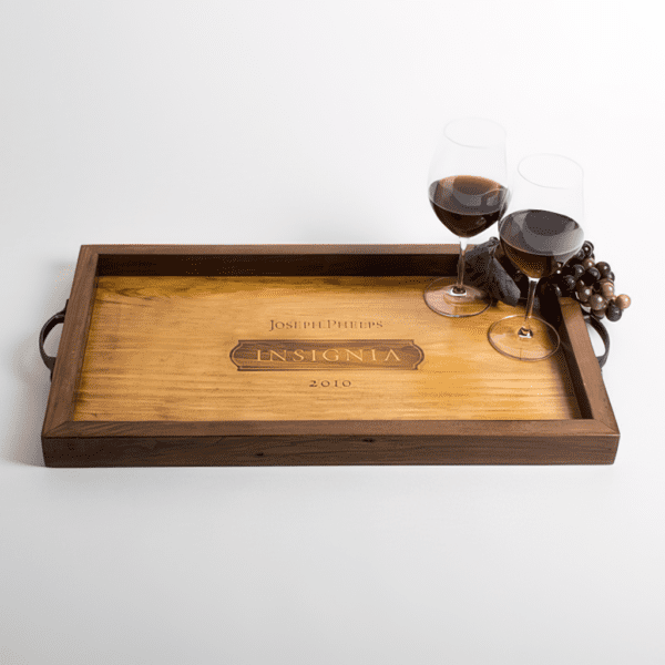 Insignia Crate Tray with Walnut