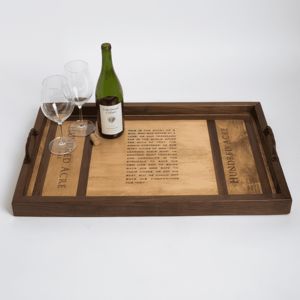 Hundred Acre Wine Crate Tray with Twisted Handles