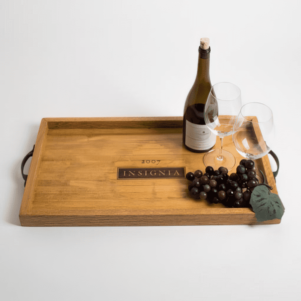Insignia Leaf Crate Tray with Oak