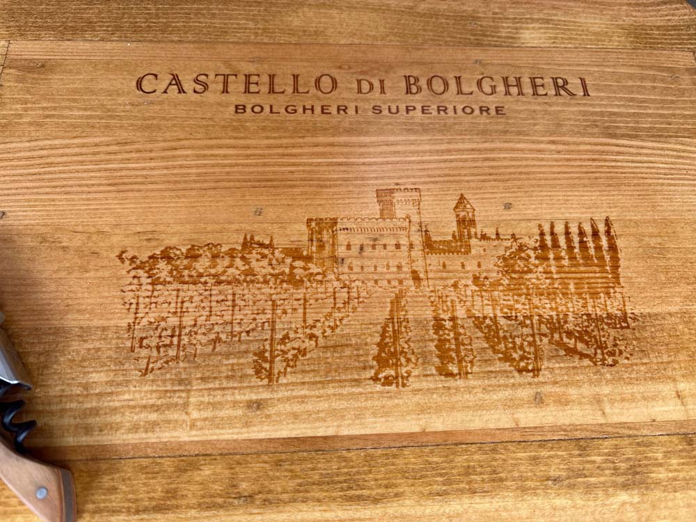 Castello Di Bolgheri Italian Wine Crate Lazy Susan - Image 3