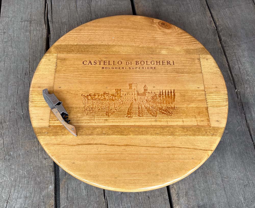 Castello Di Bolgheri Italian Wine Crate Lazy Susan - Image 2