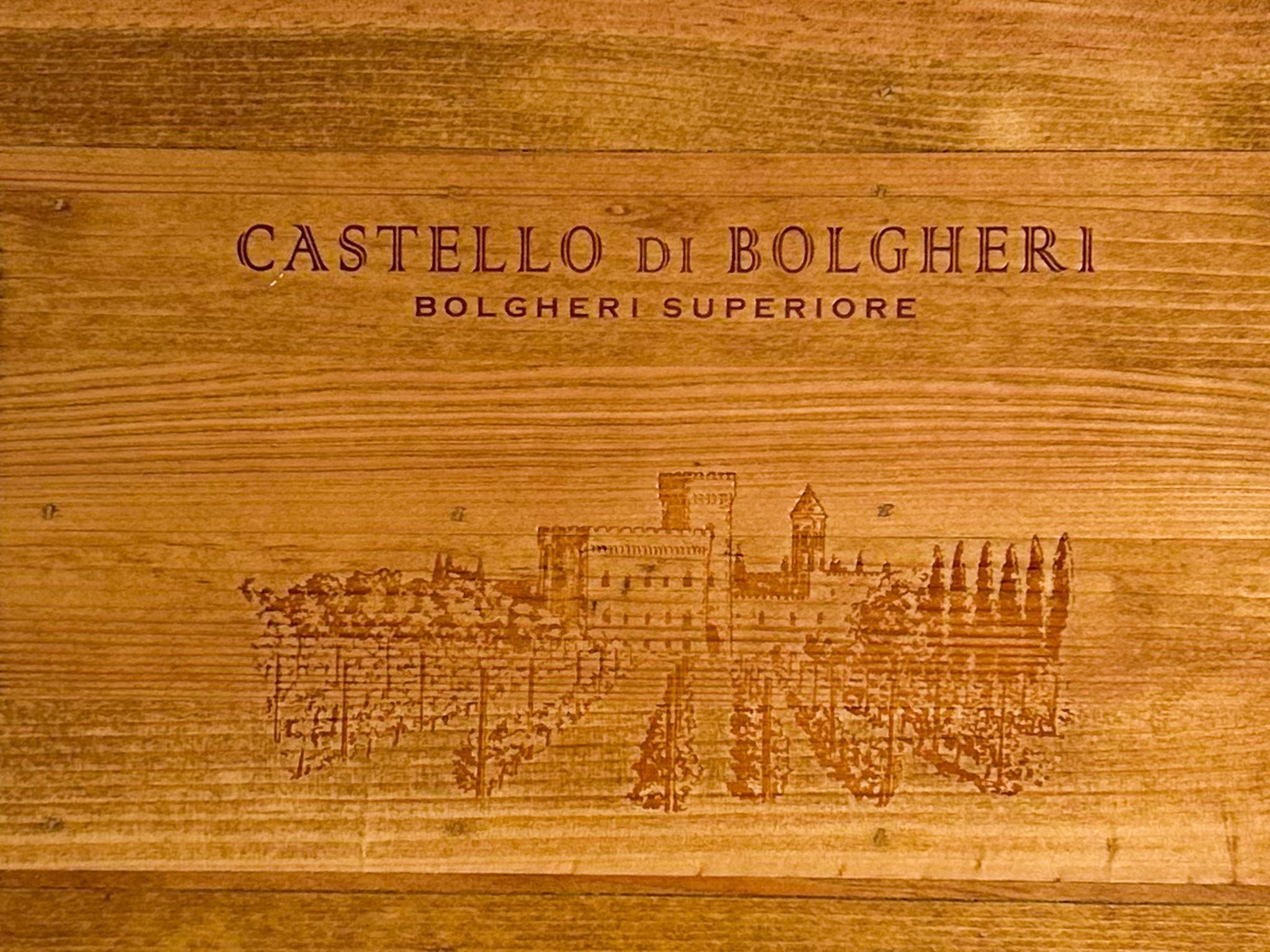 Castello Di Bolgheri Italian Wine Crate Lazy Susan - Image 11
