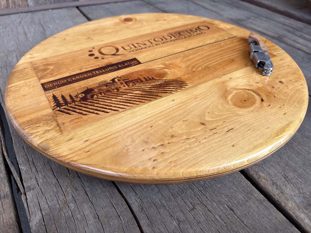 Quintodecimo Italian Wine Crate Lazy Susan - Image 3