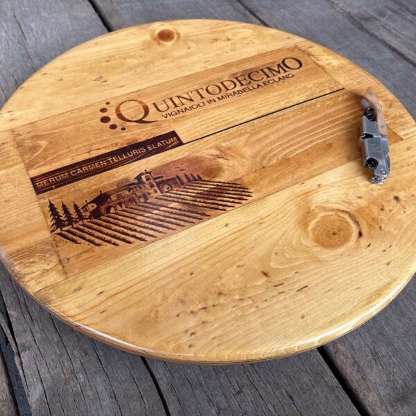 Quintodecimo Italian Wine Crate Lazy Susan