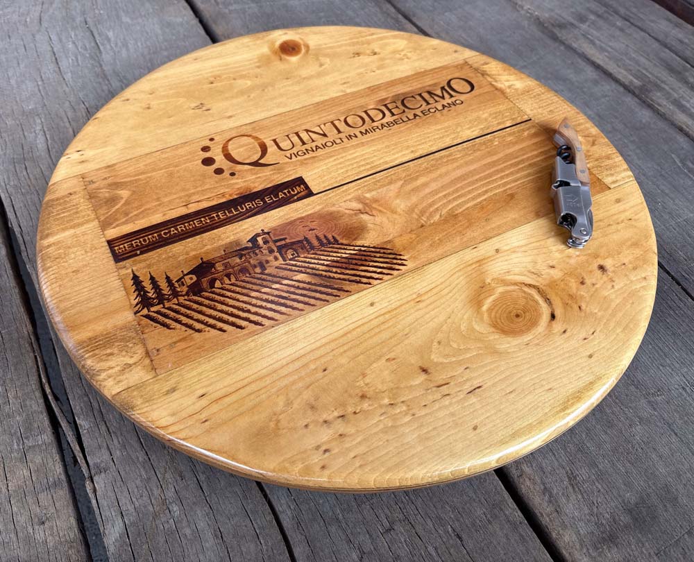 Quintodecimo Italian Wine Crate Lazy Susan