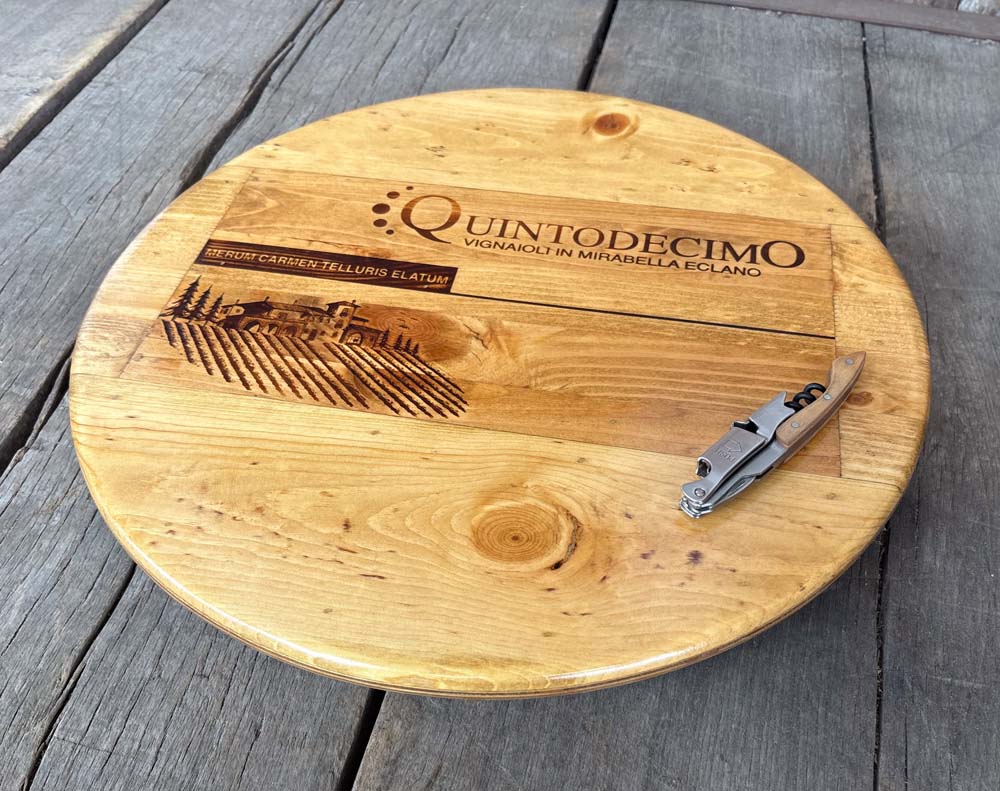 Quintodecimo Italian Wine Crate Lazy Susan - Image 2