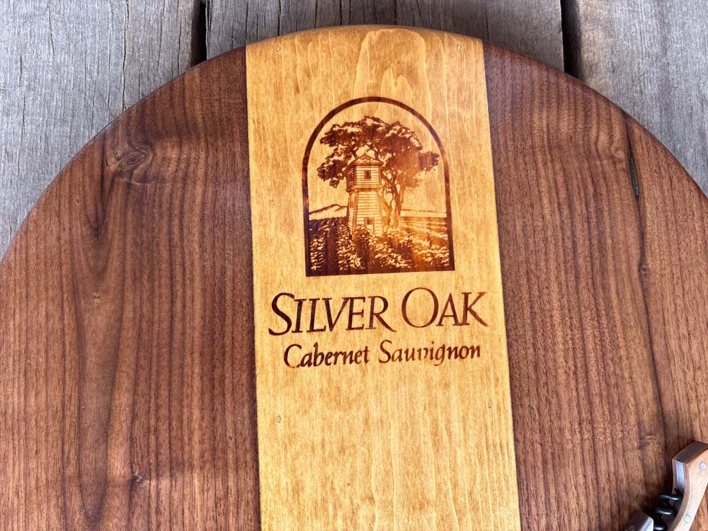 16" Silver Oak Crate Lazy Susan with Walnut - Image 13