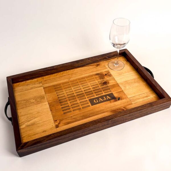 Gaja Crate Tray with Walnut Sides