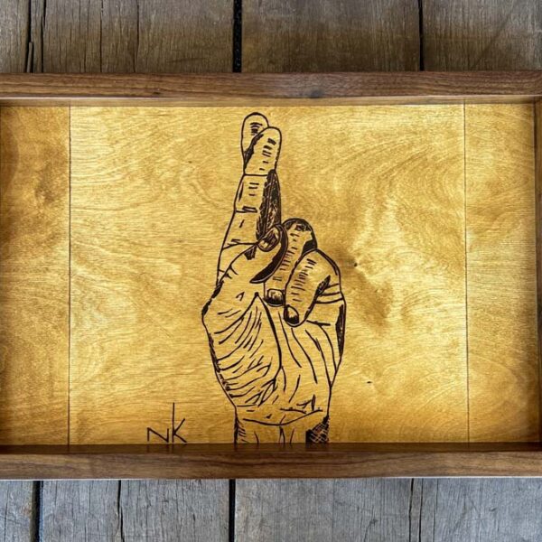 Fingers Crossed Crate Tray