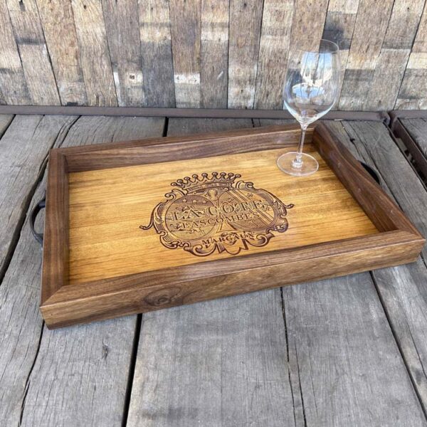 La Cote Lascombes Crate Tray with Walnut Sides