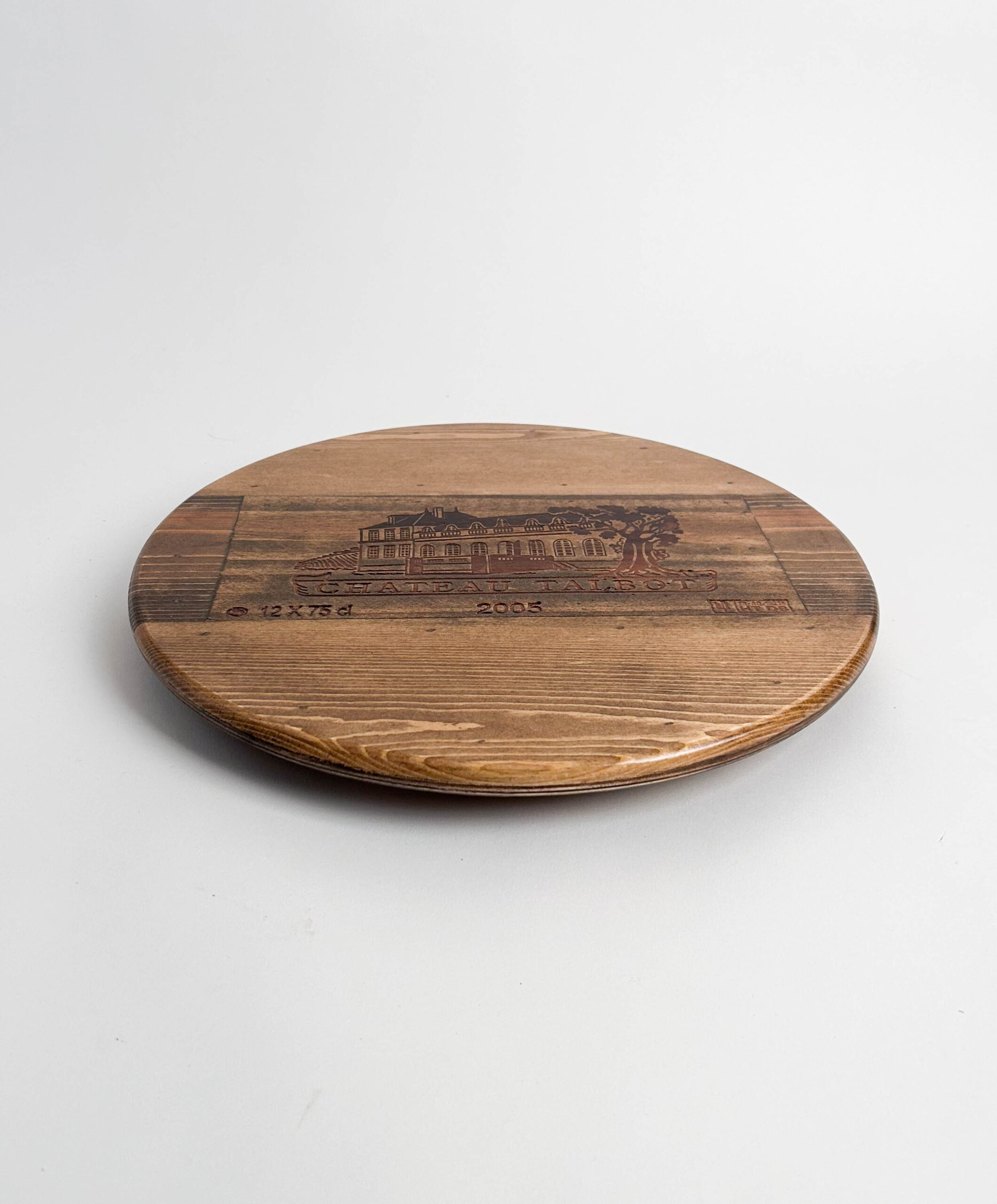 Chateau Talbot Crate Lazy Susan -Dark Stain - Image 12