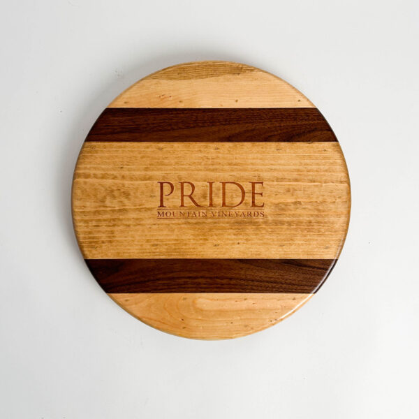 Pride Crate Lazy Susan with Walnut Inlay