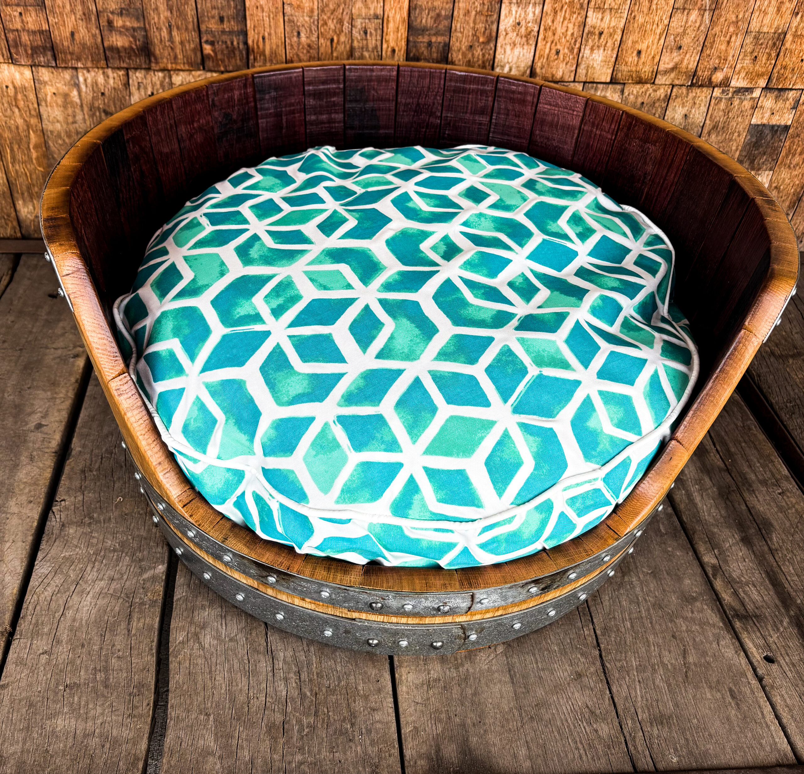 Wine Barrel Dog Bed -Choice of Color - Image 17