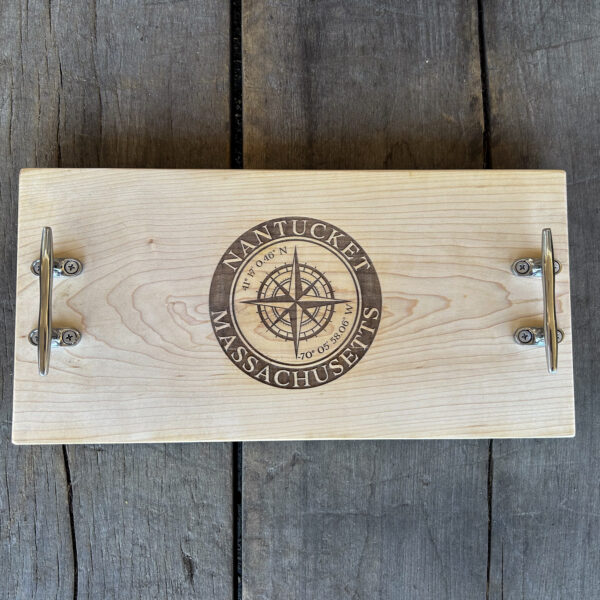 Nantucket Compass Cheeseboard -Maple