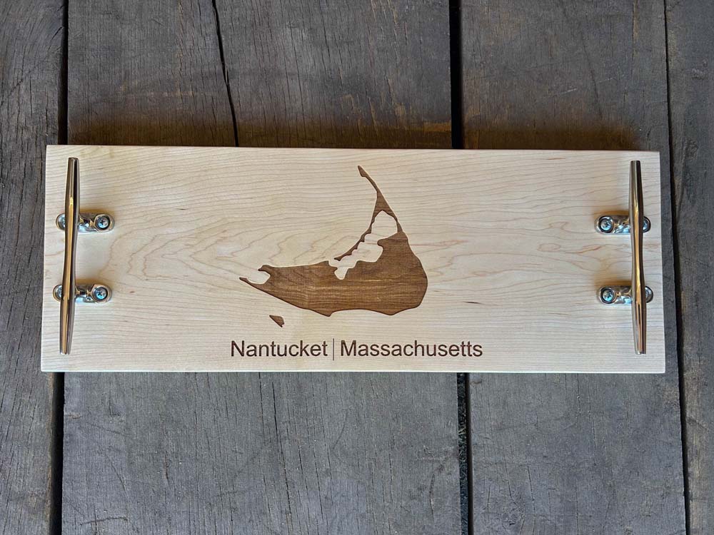 Large Nantucket Island Handled Cheeseboard -Maple - Image 7