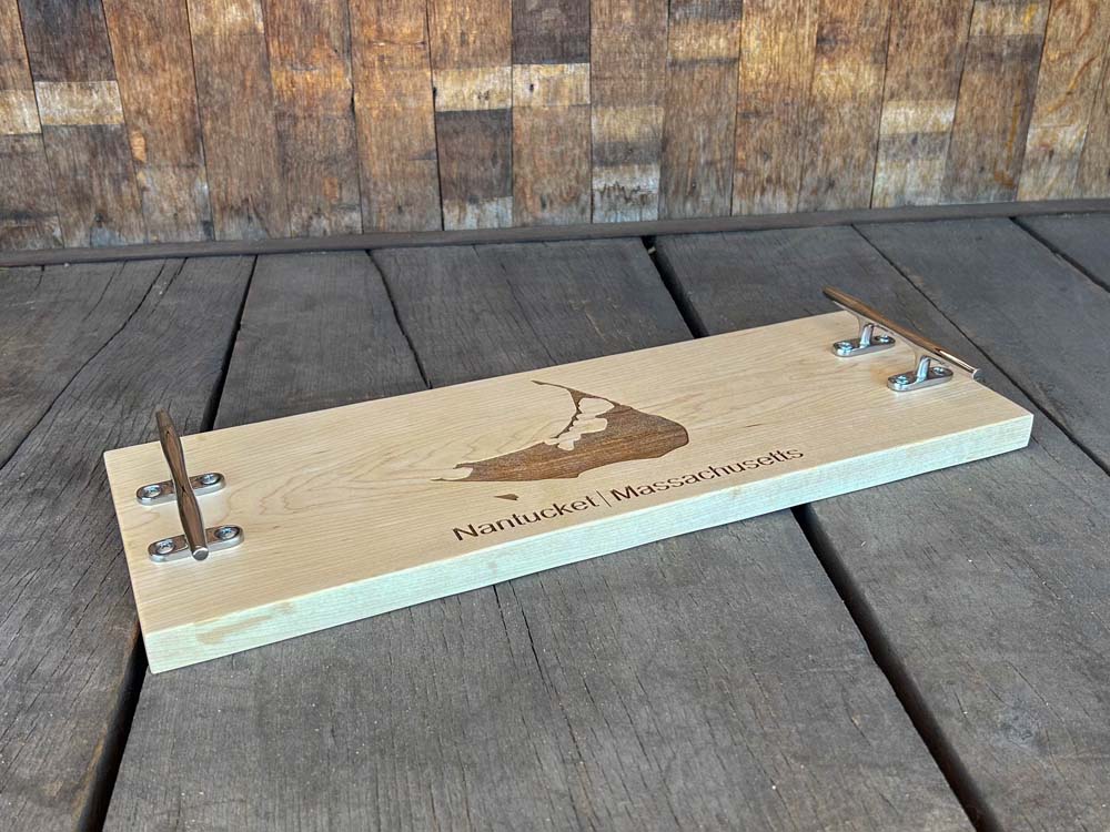 Large Nantucket Island Handled Cheeseboard -Maple - Image 12