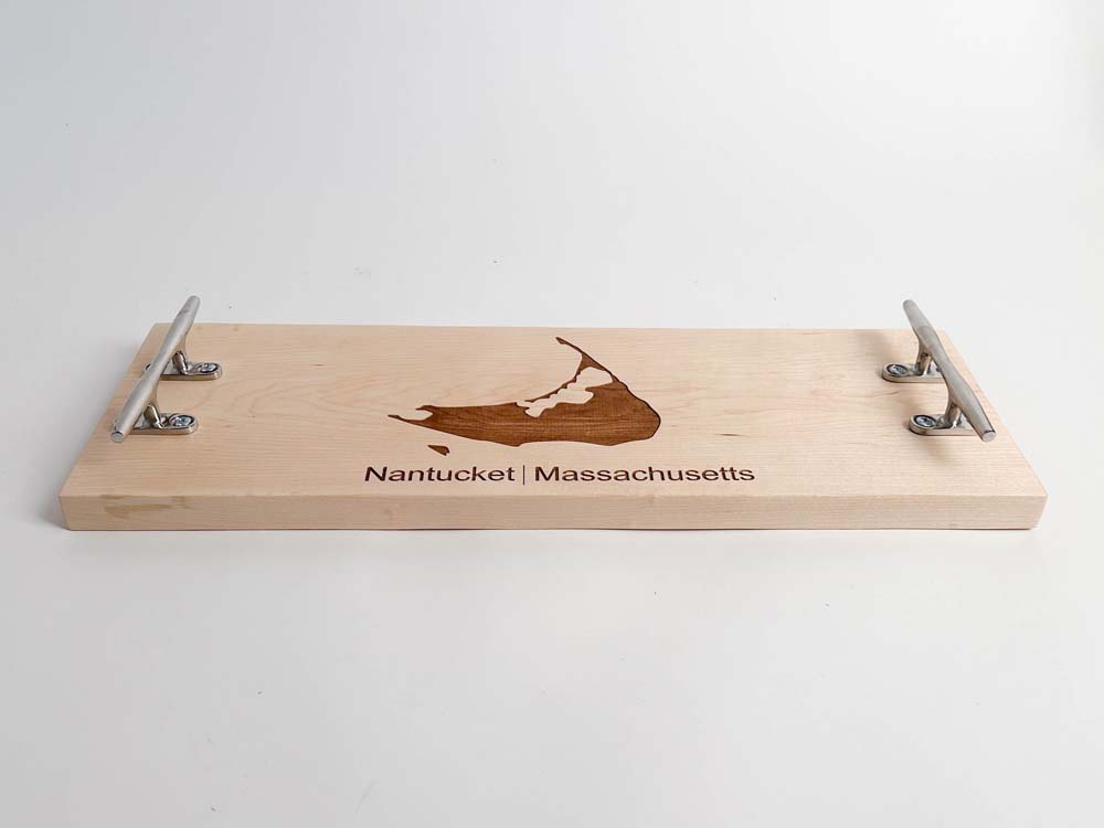 Large Nantucket Island Handled Cheeseboard -Maple - Image 11