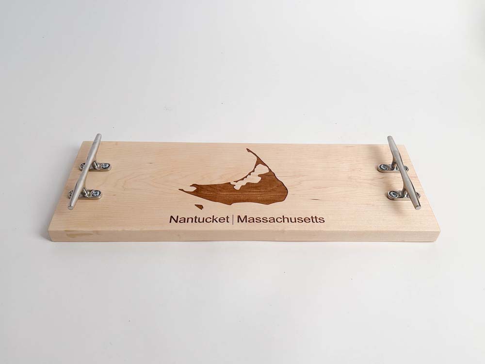 Large Nantucket Island Handled Cheeseboard -Maple - Image 8