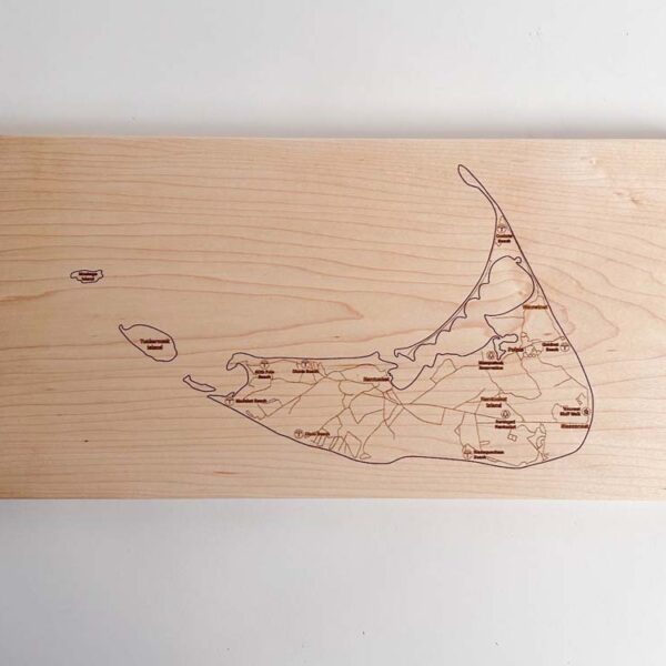 Nantucket Topo Cheeseboard -Maple