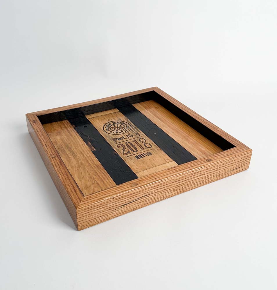 Blood Oath Bourbon Crate Valet Tray